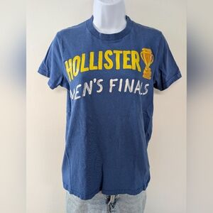 Hollister Men's Finals Blue T-Shirt